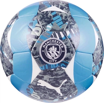 Мяч футбольный Puma MCFC Prematch Ball 084548-74 5 Серо-голубой (4067984029263)