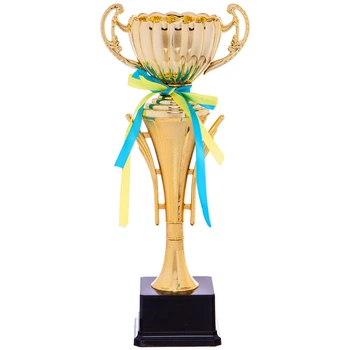 Кубок спортивний з ручками SP-Sport BEST C-8895A (пластик, h-34см, b-14см, d чаші-9см, золото)
