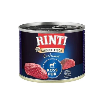 Беззерновий вологий корм Rinti Singlefleisch Exclusive Ross Pur Рінті монопротеїн для собак, Конина 185 г (94034)