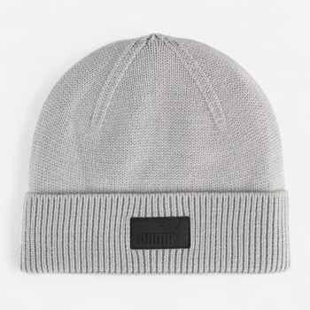 Шапка Puma Sportstyle Headwear Ess Elevated Rubber Patch Low Crown Bean 02641402 One Size Gray Echo (4069157729291)