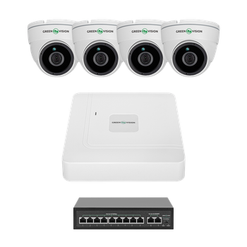 Комплект видеонаблюдения на 4 камеры GV-IP-K-W98/4 4MP