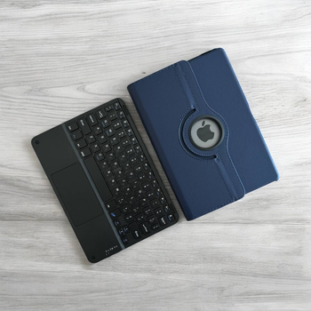 Чохол 360° Rotating Stand Case з клавіатурою для iPad 11 (A16) (2025) - Midnight Blue