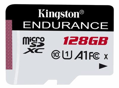 Карта пам'яті Kingston Endurance microSDXC 128GB Class 10 UHS-I (U1) A1 W-45MB/s R-95MB/s Без адаптера(SDCE/128GB)