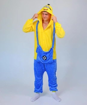 Піжама Кігурумі Сліп Для Хлопчиків Kigurumi Міньйон Посипака Жовтий 155-165 см. (1047/2)