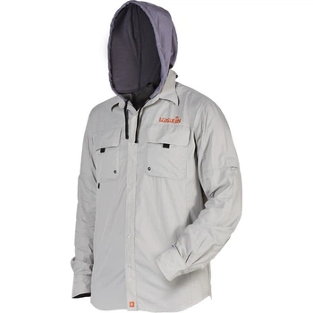Сорочка Norfin Focus Hood pM сірий (657002-M)