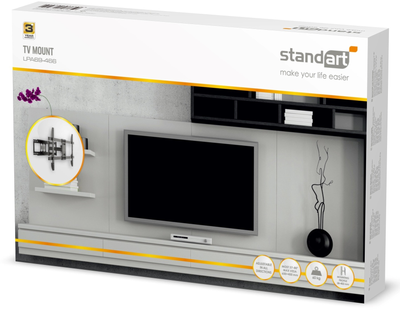 Кронштейн для телевізора Standard 37–80″ 60 кг LPA69-466 (4772013419877)