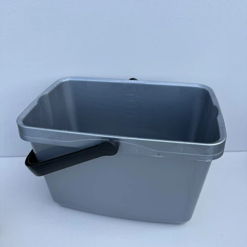 Ведро пластиковое для уборки 36х23х24 см R plastik 25003 серое