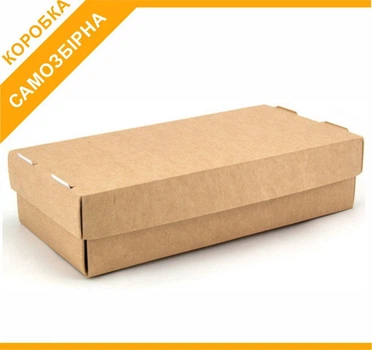 Коробка для суші 21х5 см, упаковка для суші, крафтова, Світ Упаковки