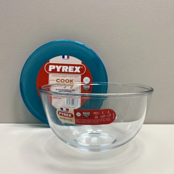 Миска стеклянная с пластиковой крышкой 2,3 л 21 см Pyrex C&S 180P000