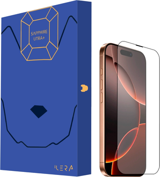 Захисне скло iLera Premium Sapphire Ultra + Corning Glass для Apple iPhone 16 Pro Black (iLPrSap16Pro)
