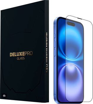 Захисне скло iLera DeLuxe Original Glass для Apple iPhone 16 Plus Black (iLFCDL16PL)