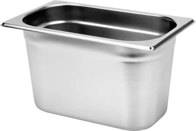 Pojemnik gastronomiczny Yato GN 1/4 ze stali nierdzewnej 26.5x16.2x15 cm (5906083861246)