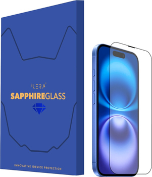 Захисне скло iLera Sapphire Ultra + Glass для Apple iPhone 16 Black (iLSPDL+16)