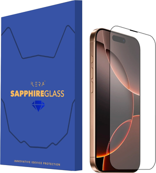 Захисне скло iLera Sapphire Ultra + Glass для Apple iPhone 16 Pro Max Black (iLSPDL+16PRMAX)
