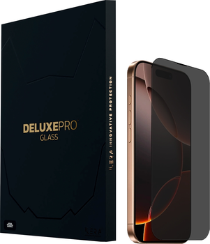 Захисне скло iLera DeLuxe Incognito FullCover Glass для Apple iPhone 16 Pro Black (iLInDL16Pr)