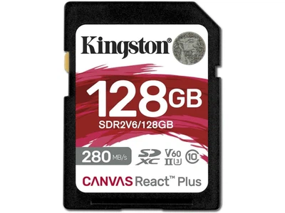 Карта пам'яті Kingston 128 GB SDXC Class 10 UHS-II U3 ​​Canvas React Plus (SDR2V6/128GB)