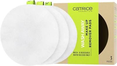 Спонжі для зняття макіяжу - Catrice Wash Away Make Up Remover Pads 3шт (1090840-28929439)