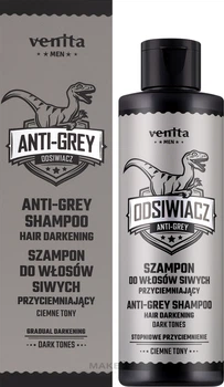 Шампунь для затемнення сивого волосся, темні тони - Venita Men Anti-Grey Shampoo Dark Tones 200ml (1244775-9246166)