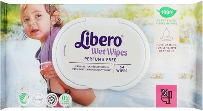 Вологі серветки Wet Wipes, 64 шт. - Libero Wet Wipes Easy Change 64шт (1188020-27060712)