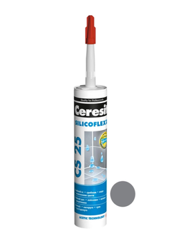 Герметик силіконовий Ceresit Micro Protect CS25 0.285 кг (Сірий)