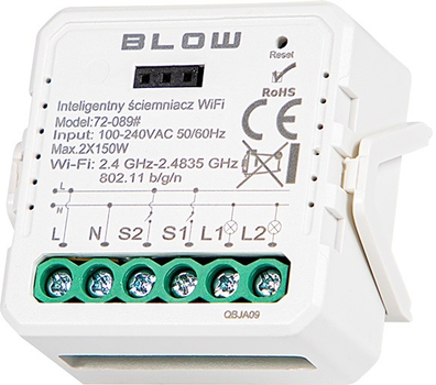 Розумний димер світла Blow двоканальний Wi-Fi Tuya (5900804135968)