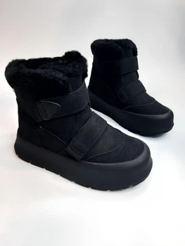Зимові черевики для дівчинки Bi&Ki 01426 А black чорні р.33-21 см