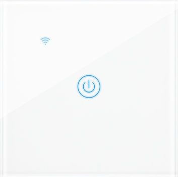 Розумний вимикач світла Blow одноканальний скляний Wi-Fi Tuya (5900804135777)
