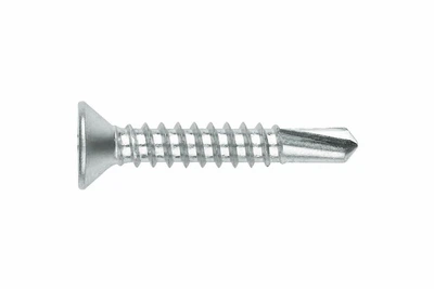 Винт самосверлящий DIN 7504P 4,8х22 1000plus потайная головка TEX-C цинк белый 500 шт./пачка