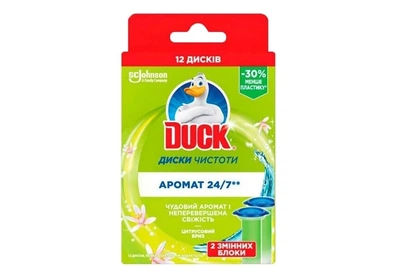 Диски чистоты Duck Цитрусовый бриз сменный блок 2 шт (5000204339703)