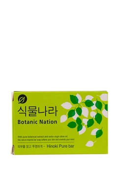 Мыло туалетное Lion Botanic Nation Hinoki Pure Bar Soap, 100 г (8806325634652)