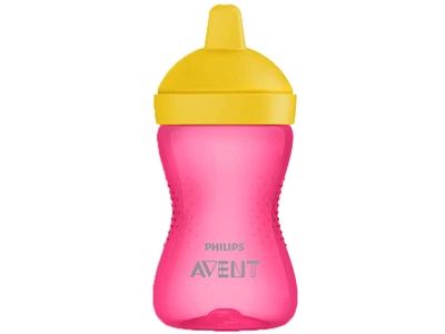Чашка-Непроливайка philips avent з твердим носиком 18+ міс рожева 300 мл (scf804/04) (8710103855590)