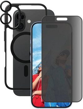 Szkło hartowane PanzerGlass Flagship 3-in-1 Privacy Bundle do Apple iPhone 16 Pro Max (PG_2852)