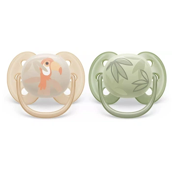 Пустышка ультрамягкая Philips Avent Ultra Soft 0-6 мес 2 шт (8720689016865)