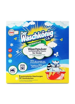 Пральний порошок Waschkonig Sensitive, універсальний 600г. (4260418934076)