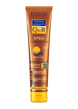 Крем солнцезащитный 4в1 Eveline Cosmetics Коэнзимы молодости Q10+R SPF 30 SPA 125 мл (5901964013592)
