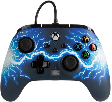Контролер PowerA Xbox Series X Enhanced Wired Controller - Arc Lightning (0617885026898)