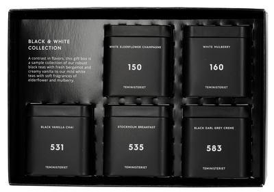 Чай розсипний Teministeriet Набір Black & White Collection 120 г (7340023001145)