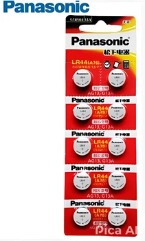Батарейка Panasonic 10 шт. AG13, LR44,357,L1154,A76 1.5В Алкалиновая Батарея