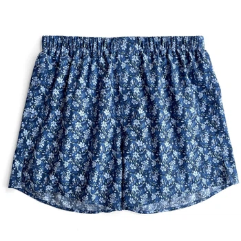 Мужские трусы боксеры из хлопка в принт G.LVOV Cherry Garden Flowers – 4XL – синий