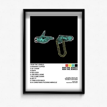 Постер в рамке с альбомом run the jewels А4