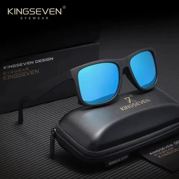 Мужские поляризационные солнцезащитные очки KINGSEVEN 765 Black Blue