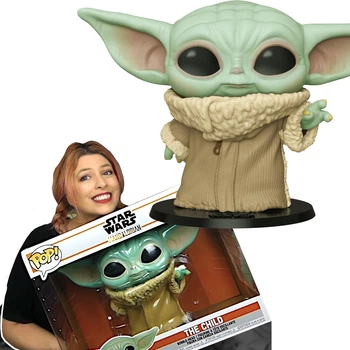 Большая Фигурка Фанко Поп Малыш Грогу Йода 25 см. Мандалорец Funko Star Wars Grogu 49757