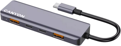 USB-hub Canyon DS-18 5in1 USB-C Grey (CNS-TDS18)