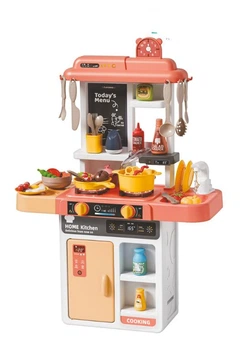 Детская игровая интерактивная кухня 68 см (43 элемента вода звук свет) Limo Toy (889-298)