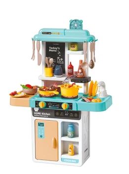 Детская игровая интерактивная кухня 68 см (43 элемента вода звук свет) Limo Toy (889-299)