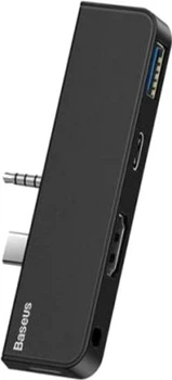 Док-станція USB3.1 Type-C+3.5mm --> HDMI/USB 3.0/Type-C/3.5mm Чорна Baseus for Surface Go