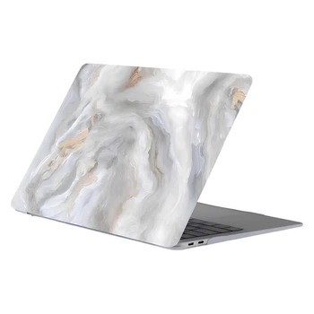 Чохол накладка xVibe Case для MacBook New Air 13" (2018/2019/2020 M1) Print Матовий Marble Gray