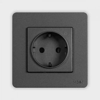 Сіра Zigbee розетка Moes Star Ring (Tuya smart)