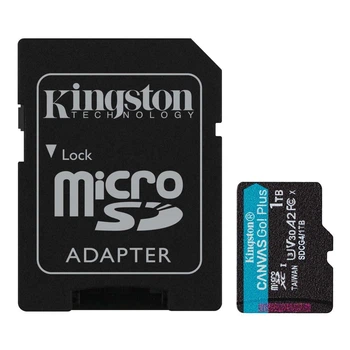 Картка пам'яті MicroSDXC 1 TB UHS-I/U3 Class 10 Kingston Canvas Go! Plus R200/W160MB/s + SD-адаптер