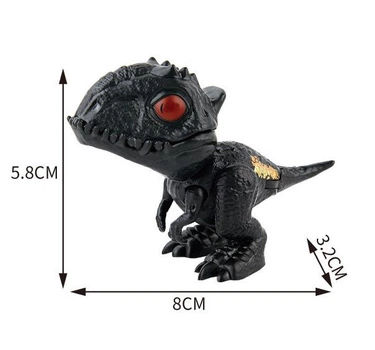 Фігурка Динозавр прищіпка кусачка дитинча Індомінус тиранозавр Рекс Jurassic World Світ юрського періоду Чорний